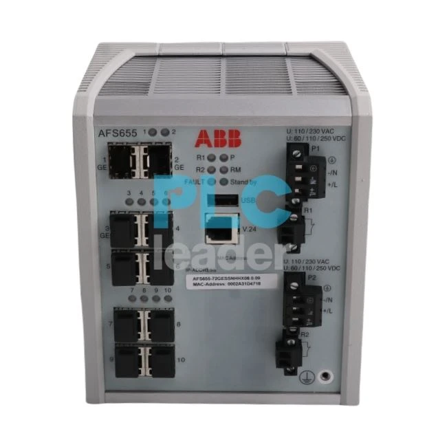 ABB AFS655-72GESSNHHX08.0.09 Ethernet Switch ABB AFS655-72GESSNHHX08.0.09 Ethernet Switch
